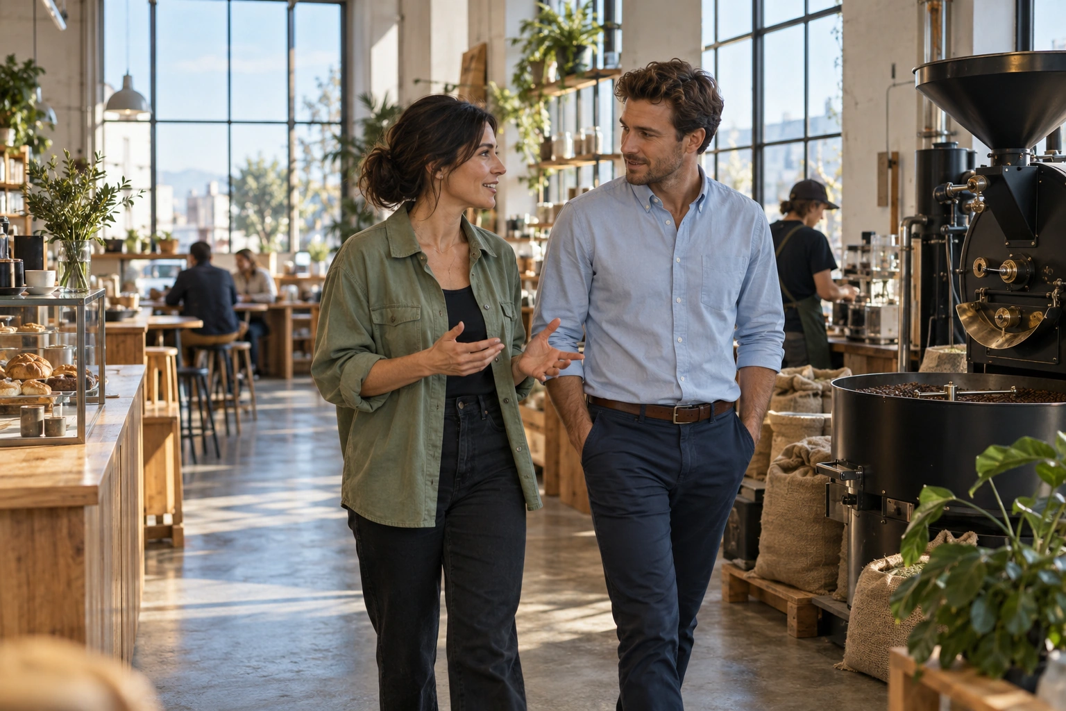Representative lifestyle imagery for Neighborhood coffee & bakehouse; fictional listing